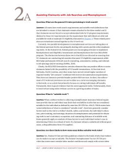 2A Assisting Claimants with Job Searches and Reemployment