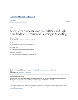 Sixty-Seven Students, One Baseball Park and Eight Hundred Fans