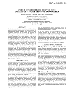 Speech Intelligibility Derived From Exceedingly Sparse Spectral