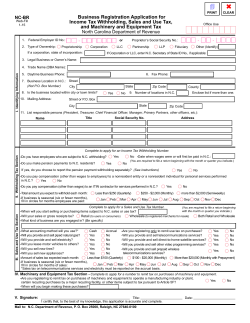 NC-BR - North Carolina Department of Revenue