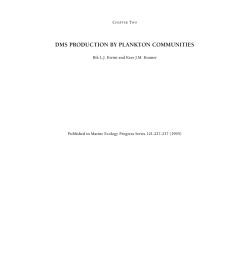 dms production by plankton communities