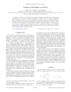 Dynamics of social balance on networks