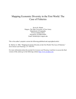 Mapping Economic Diversity in the First World: The