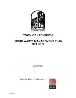 town of ladysmith liquid waste management plan stage 3