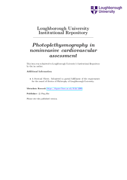 Photoplethysmography in noninvasive cardiovascular assessment