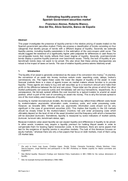 Estimating liquidity premia in the Spanish Government securities