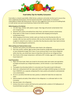 Food Safety Tips for Healthy Consumers
