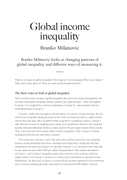 Global income inequality