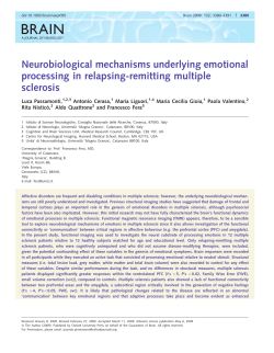 Neurobiological mechanisms underlying emotional processing in