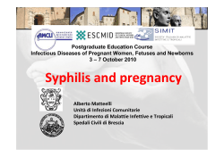 Syphilis and pregnancy