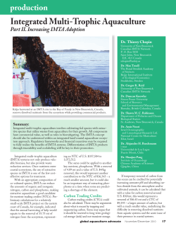 Integrated Multi-Trophic Aquaculture