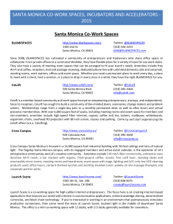 SANTA MONICA CO-WORK SPACES