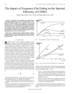 The impact of frequency-flat fading on the spectral efficiency of
