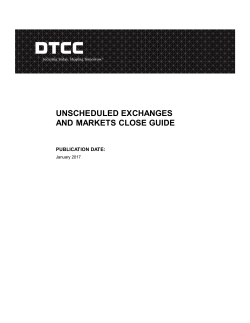 unscheduled exchanges and markets close guide