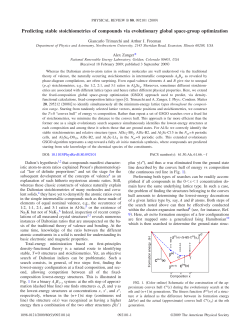 Predicting stable stoichiometries of compounds via evolutionary