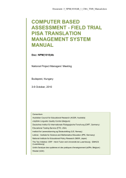PISA 2012 computer-based assessment