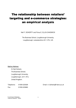 The relationship between retailers` targeting and e