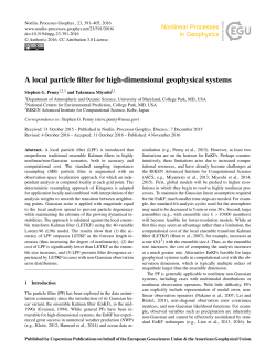 A local particle filter for high-dimensional geophysical systems