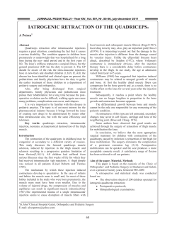 iatrogenic retraction of the quadriceps