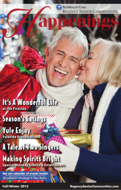 New Berlin Issue - Regency Senior Communities