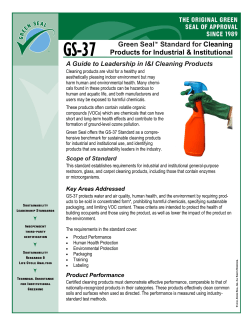 GS-37 - Green Seal