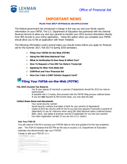 2017-2018 Application Filing Guide