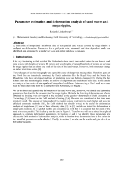 Parameter estimation and deformation analysis of sand