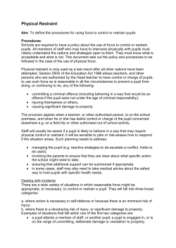 Physical Restraint