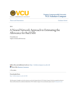 A Neural Network Approach to Estimating the Allowance for Bad Debt