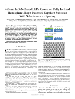 460-nm InGaN-Based LEDs Grown on Fully Inclined Hemisphere