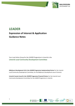 leader - Ballyhoura Development