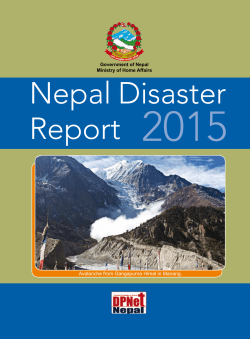 Nepal Disaster Report 2015 - Nepal Disaster Risk Reduction Portal
