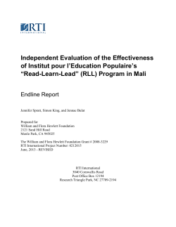 Independent Evaluation of the Effectiveness of