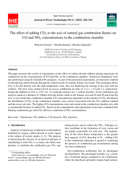 The effect of adding CO2 to the axis of natural gas combustion