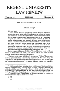Holmes on Natural Law