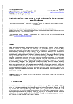 Implications of the cementation of beach - Archimer