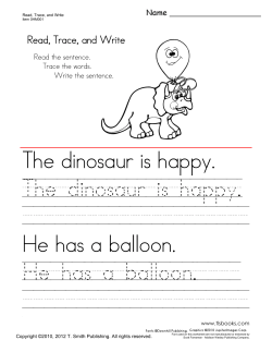 Read, Trace, and Write Worksheets 1-5