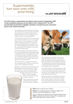 Supermarkets turn sour over milk price-fixing