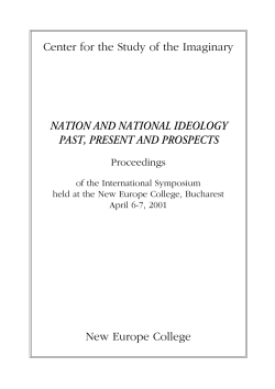 nation and national ideology past, present and prospects