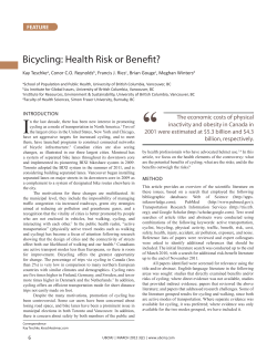 Bicycling: Health Risk or Benefit?