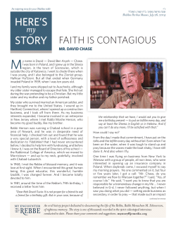 Faith is contagious - Jewish Educational Media
