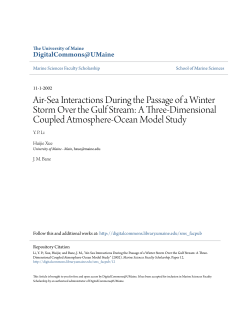 Air-Sea Interactions During the Passage of a Winter Storm Over the