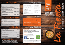PDF menu - La Fiesta