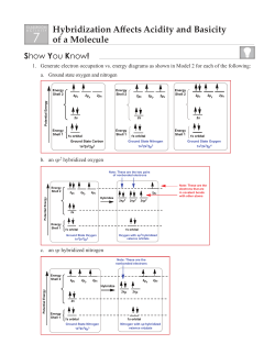 Hybridization Affects Acidity and Basicity of a Molecule Show You