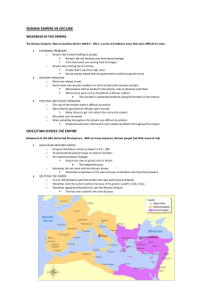 ROMAN EMPIRE IN DECLINE