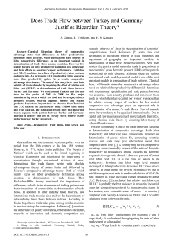 Does Trade Flow between Turkey and Germany Justifies