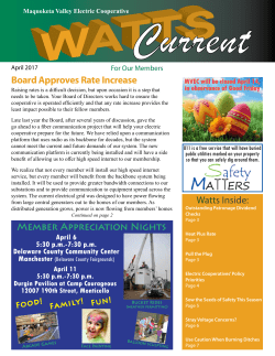 Watts Inside: Board Approves Rate Increase