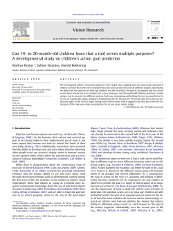 Can 14- to 20-month-old children learn that a tool serves multiple