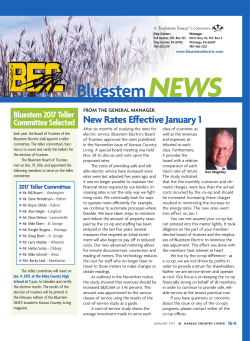 January 2017 - Bluestem Electric Cooperative, Inc.