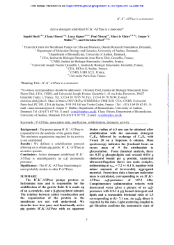 H+,K+-ATPase is a monomer Active detergent solubilized H+,K+